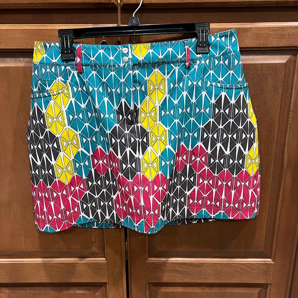 Slazenger Blue and Pink Resort Mini Skirt